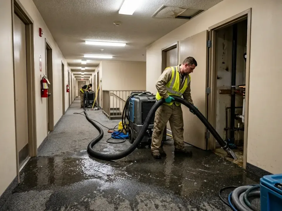 multi-unit-apartment-hallway-f-005 — frequently asked questions, Emergency Burst Pipe Water Extraction & Removal in Lewisbur…